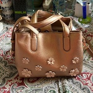 NWT Lauren Conrad Lili mini tote rose gold